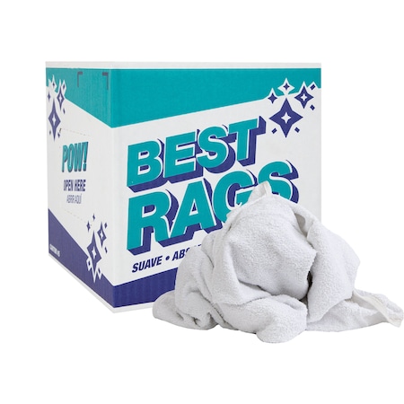 Monarch W54 Hand Towel Size Terry Wipers White - 5lb Box N-W54-5